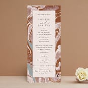 "Jasper" - Wedding Programs in Sandstone by Everett Paper Goods - Front