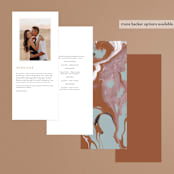 "Jasper" - Wedding Programs in Sandstone by Everett Paper Goods - Back of Card Options