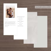 "Abundant Wreath" - Wedding Programs in Fog by Pixel and Hank - Back of Card Options