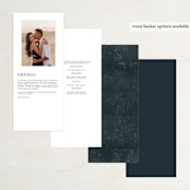 "Wonderful Tonight" - Wedding Programs in Neptune by Creo Study - Back of Card Options