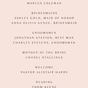 "Casablanca" - Wedding Programs in Blush by Lori Wemple - Detail