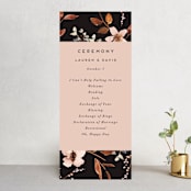"Silky Way" - Wedding Programs in Midnight by Petra Kern - Front