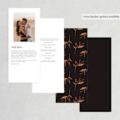 "Silky Way" - Wedding Programs in Midnight by Petra Kern - Back of Card Options