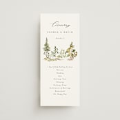 "Great Outdoors" - Wedding Programs in Forest by Petra Kern - Front