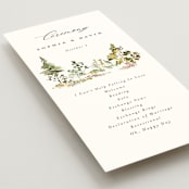 "Great Outdoors" - Wedding Programs in Forest by Petra Kern - Detail