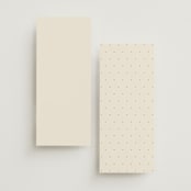 "Floral Type Arch" - Wedding Programs in Cream by Baumbirdy - Back of Card Options