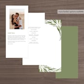 "Orchard" - Wedding Programs in Laurel Bough by Erin L. Wilson - Back of Card Options