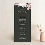 "lush romance" - Wedding Programs in Palm by Robin Ott - Front