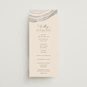 "Rings" - Wedding Programs in Natural by Alethea and Ruth - Front