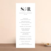"whimsical ampersand" - Wedding Programs in Black Tie by Laura Hamm - Front