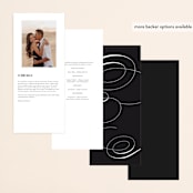 "whimsical ampersand" - Wedding Programs in Black Tie by Laura Hamm - Back of Card Options