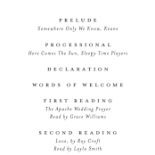 "whimsical ampersand" - Wedding Programs in Black Tie by Laura Hamm - Detail