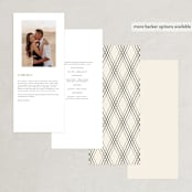 "Big Date" - Wedding Programs in Ivory by Anastasia Makarova - Back of Card Options