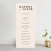 "Finally" - Wedding Programs in Ivory by Up Up Creative - Front