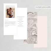 "Finally" - Wedding Programs in Ivory by Up Up Creative - Back of Card Options