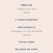 "Finally" - Wedding Programs in Ivory by Up Up Creative - Detail