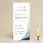 "Trio" - Wedding Programs in Ocean by Erin L. Wilson - Front