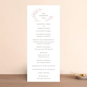 "Gathered" - Wedding Programs in Blossom by Kimberly FitzSimons - Front