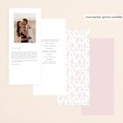 "Gathered" - Wedding Programs in Blossom by Kimberly FitzSimons - Back of Card Options