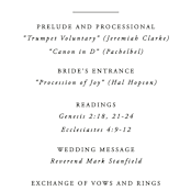 "Together With You" - Wedding Programs in Noir by Kimberly FitzSimons - Detail