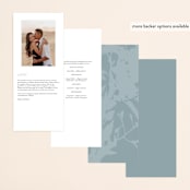 "Stacked Script" - Wedding Programs in Classic by Olivia Kanaley Inman - Back of Card Options