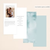 "Wedding Festive" - Wedding Programs in Frost by Chris Griffith - Back of Card Options