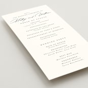 "Cielo" - Wedding Programs in Ecru by Anna Elder - Detail