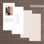 "kirsch" - Wedding Programs in Sand by chocomocacino - Back of Card Options
