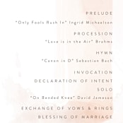 "kirsch" - Wedding Programs in Sand by chocomocacino - Detail