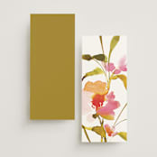"colorwash floral" - Wedding Programs in Blossom by Angela Marzuki - Back of Card Options