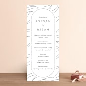 "Denali" - Wedding Programs in Linen by Carly Reed Walker - Front