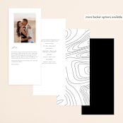 "By Your Side" - Wedding Programs in Crest by Design Lotus - Back of Card Options