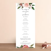 "Blossom" - Wedding Programs in Blush by Susan Moyal - Front