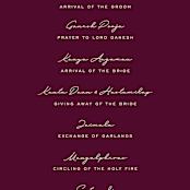 "Henna" - Wedding Programs in Mixed Berry by fatfatin - Detail