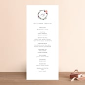 "Garlands" - Wedding Programs in Lavender by Lori Wemple - Front