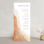 "Watercolor dune" - Wedding Programs in Desert by Yuliya Evseeva - Front