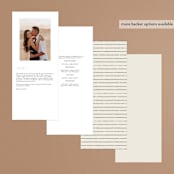 "Tilted Script" - Wedding Programs in Ivory by Hannah Williams - Back of Card Options