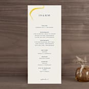 "Ophelia" - Wedding Programs in Golden by Mere Paper - Front