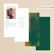 "Forest Love" - Wedding Programs in Forest by Simona Camp - Back of Card Options