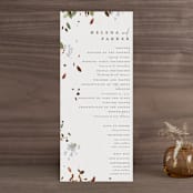 "Fall Flurry" - Wedding Programs in Fall by Grace Kreinbrink - Front