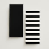 "Modern Classic Names" - Wedding Programs in Onyx by Emily Betts - Back of Card Options