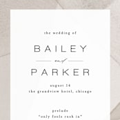 "Gossamer" - Wedding Programs in Sandstone by Kate Ahn - Detail