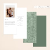 "I do" - Wedding Programs in Fern by Creo Study - Back of Card Options