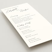 "Macaron" - Wedding Programs in Snow by Nicoletta Savod - Detail