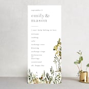 "We Walk Together" - Wedding Programs in Evergreen by Petra Kern - Front