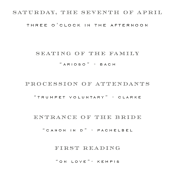 "la noce" - Wedding Programs in Ink by Design Lotus - Detail