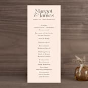 "SoHo" - Wedding Programs in Blush by Hudson meet Rose - Front
