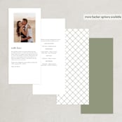 "Garden at Blue Hill" - Wedding Programs in Meadow by Jennifer Wick - Back of Card Options