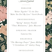 "Garden at Blue Hill" - Wedding Programs in Meadow by Jennifer Wick - Detail