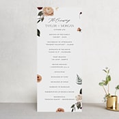 "Boho Chic" - Wedding Programs in Moonstone by Cass Loh - Front